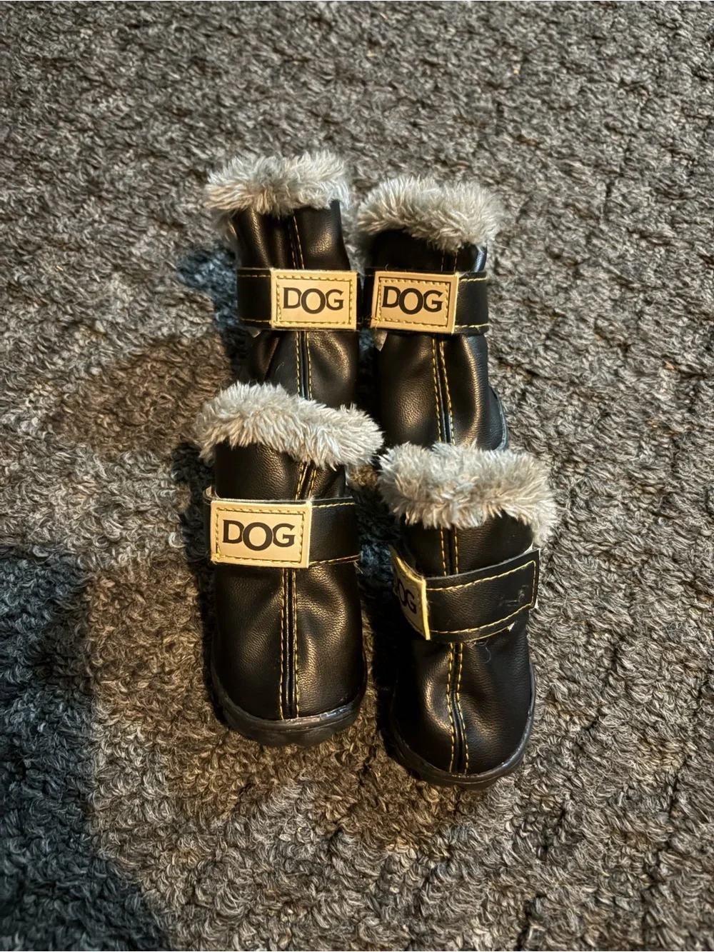 Zeeko dog winter boots.
